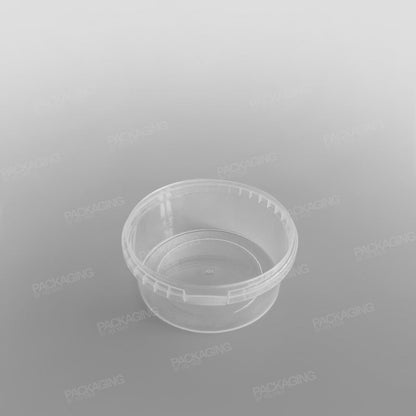 Tamper-proof Clear Round Containers & Lids
