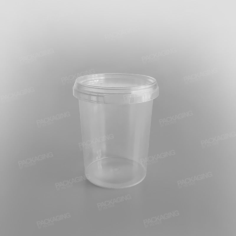 Tamper-proof Clear Round Containers & Lids