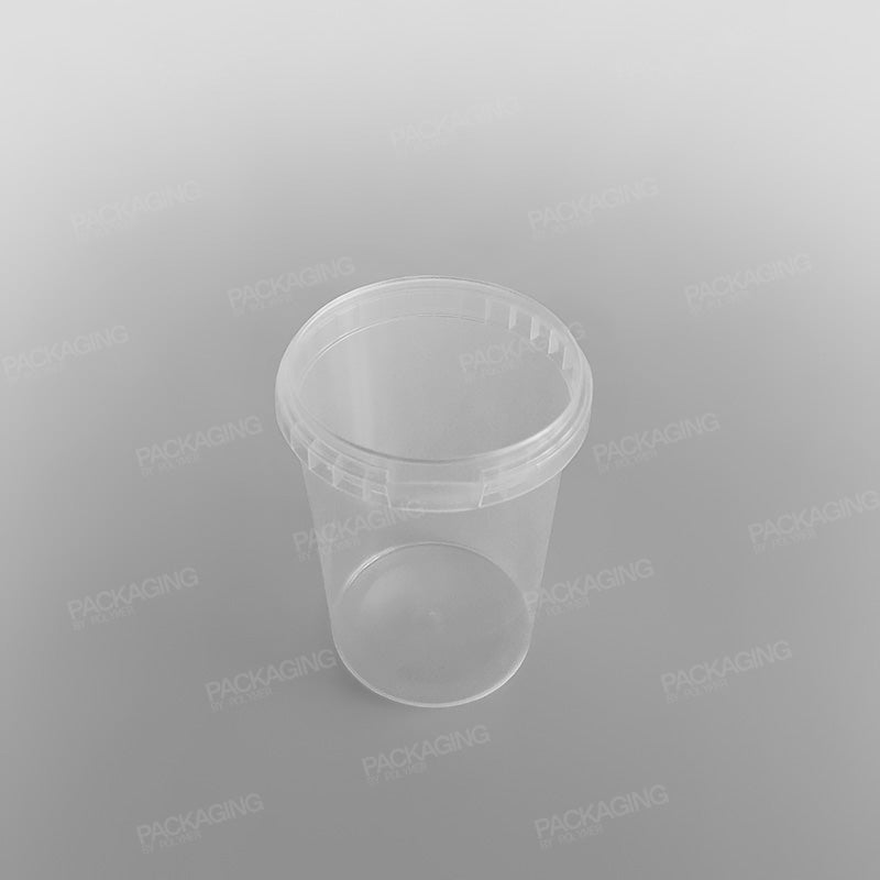 Tamper-proof Clear Round Containers & Lids