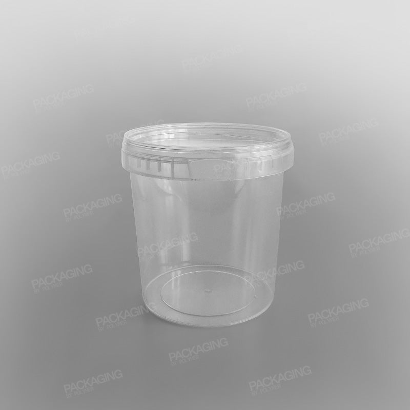 Tamper-proof Clear Round Containers & Lids